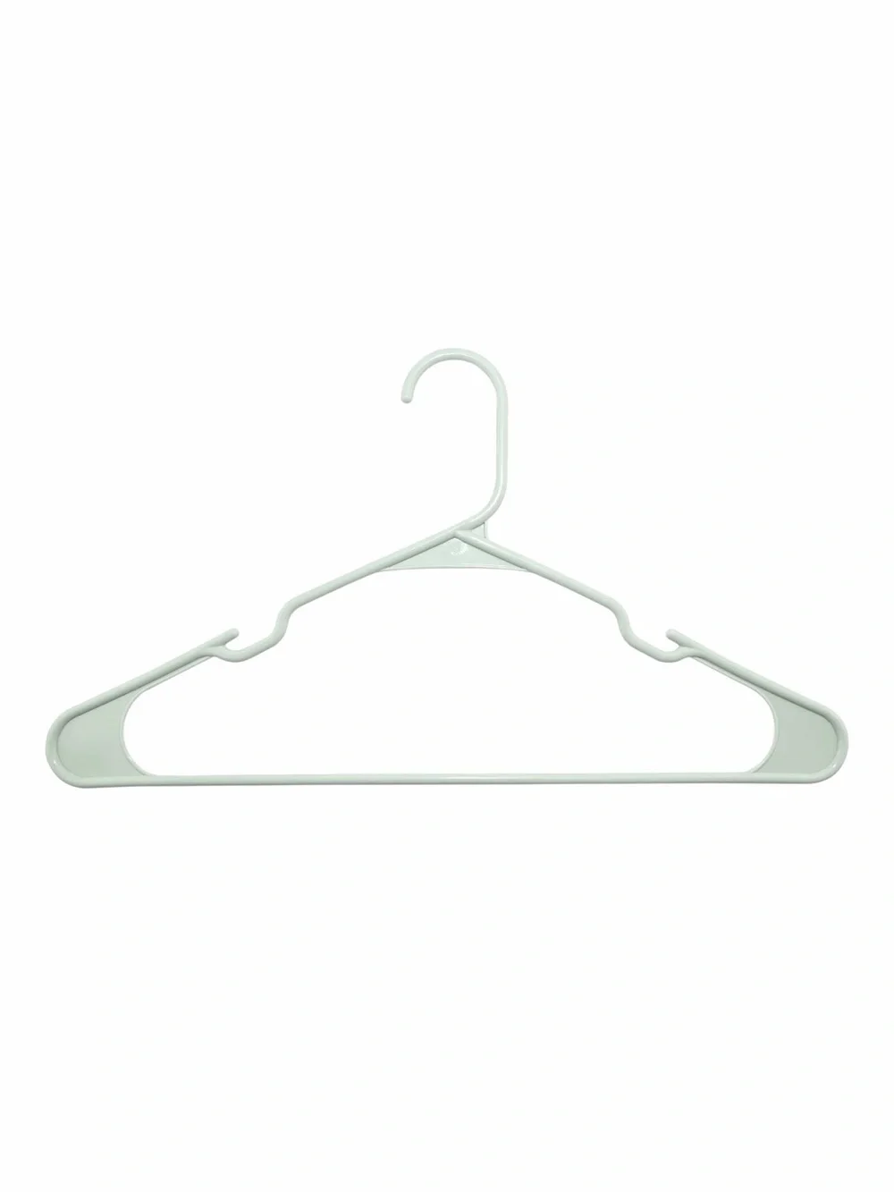 Lot of 61 Mainstays Plastic Notched Adult Hangers in Mint